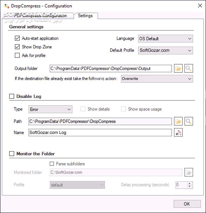 دانلود DropCompress 1.2.15 - دانلود فشرده‌سازی پی‌دی‌اف - سافت گذر