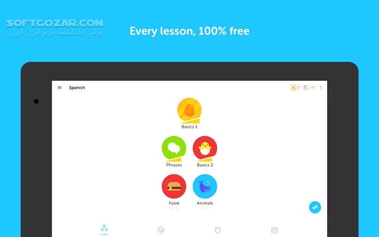 دانلود Duolingo: Learn Languages 6.57.3 for Android +10 - دانلود دولینگو برای اندروید - سافت گذر
