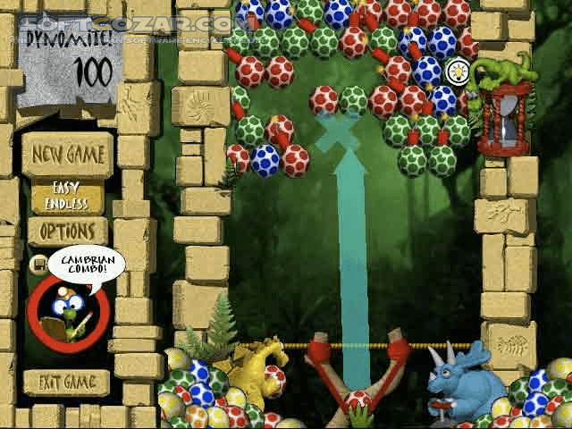 دانلود Dynomite Deluxe 2.71 - دانلود بازی چیدن گوی های هم رنگ ماقبل تاریخ - سافت گذر