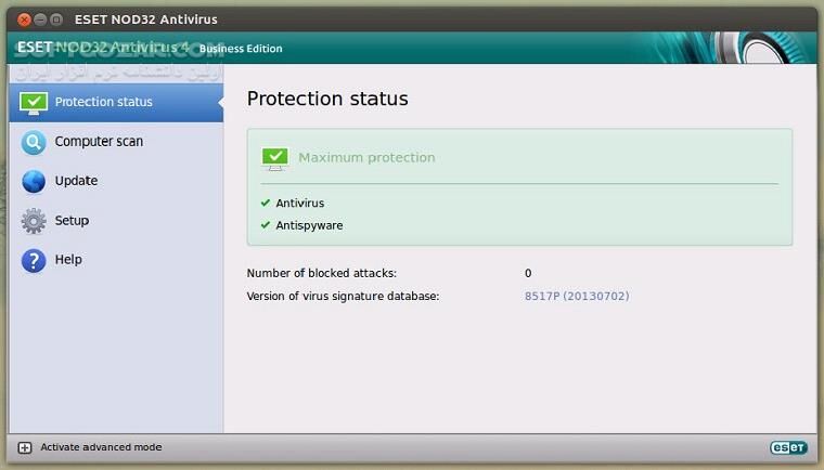 دانلود ESET NOD32 Antivirus 4.0.81.0 Business Edition for Linux Desktop - دانلود نود 32 لینوکس ورژن 4 - سافت گذر