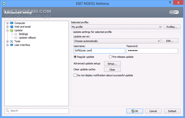 دانلود ESET NOD32 Antivirus 7.0.325.1 x86/x64 + (Update 12000) 2015-07-27 - دانلود نود 32 آنتی ویروس 7 - سافت گذر