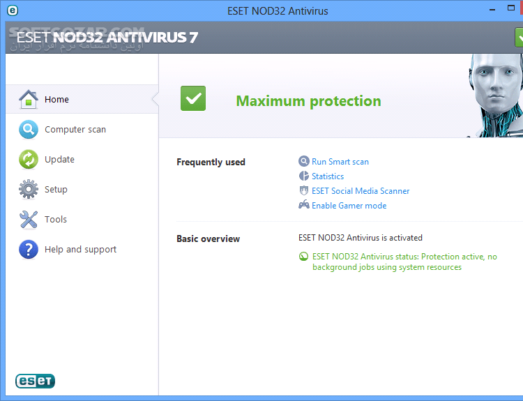دانلود ESET NOD32 Antivirus 7.0.325.1 x86/x64 + (Update 12000) 2015-07-27 - دانلود نود 32 آنتی ویروس 7 - سافت گذر