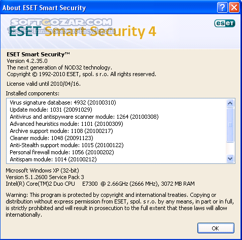 دانلود ESET Smart Security Business Edition 4.2.76.0 x86/x64 Retail (Update 12000) 2015-07-27 - دانلود نود 32 بیزینس 4 - سافت گذر