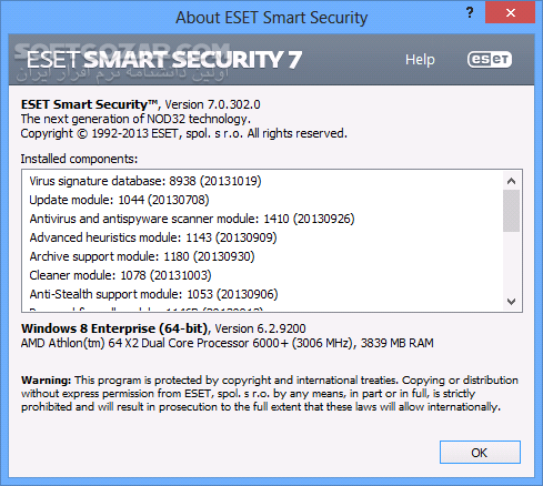 دانلود ESET Smart Security 7.0.325.1 x86/x64 + (Update 12000) 2015-07-27 - دانلود نود 32 اسمارت سکوریتی 7 - سافت گذر
