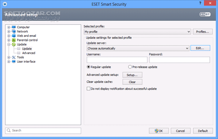 دانلود ESET Smart Security 6.0.316.0 x86/x64 (Update 12000) 2015-07-27 - دانلود نود 32 اسمارت سکوریتی 6 - سافت گذر