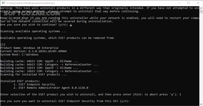 دانلود ESET Uninstaller 10.39.2.0 - دانلود حذف محصولات ESET - سافت گذر