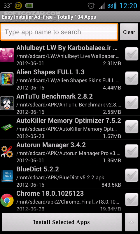 دانلود Easy Installer 3.1.4 for Android +2.3 - دانلود نصب گروهی نرم افزارها برای اندروید - سافت گذر