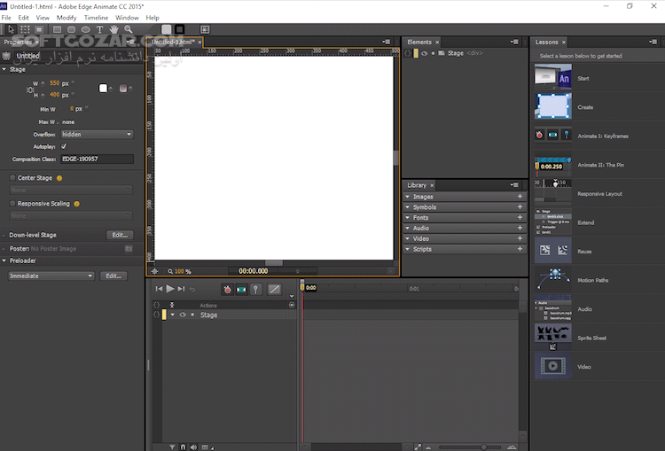 دانلود Adobe Edge Animate CC 2015 v6.0.0.400 x64 - دانلود ادوبی ادج انیمت - سافت گذر