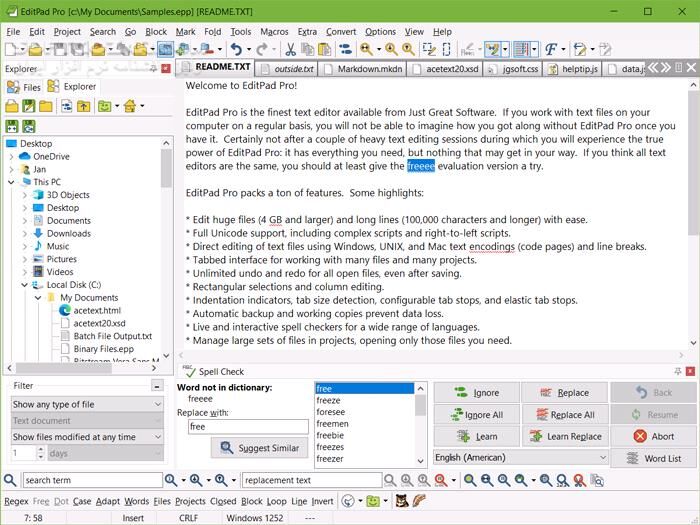 دانلود EditPad Pro 8.5.3 - دانلود ویرایشگر متن - سافت گذر