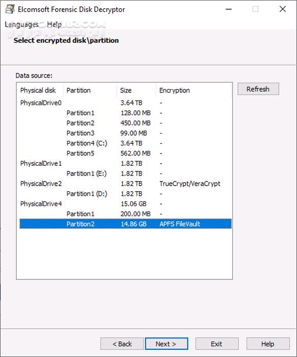 دانلود Elcomsoft Forensic Disk Decryptor 2.20.1011 - دانلود دستیابی به اطلاعات رمزگذاری شده - سافت گذر