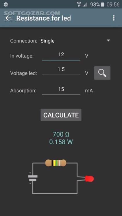 دانلود Electrical calculations Pro 7.10.1 For Android +2.3 - دانلود ماشین حساب رشته برق برای اندروید - سافت گذر