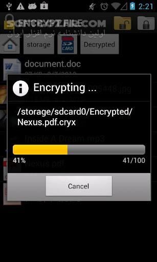 دانلود Encrypt File 1.0.9 for Android +2.3 - دانلود رمزنگاری فایلها برای اندروید - سافت گذر