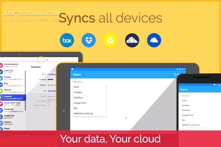 دانلود Enpass Password Manager 6.7.0.552 for Android +4.0 - دانلود مدیریت پسورد برای اندروید - سافت گذر