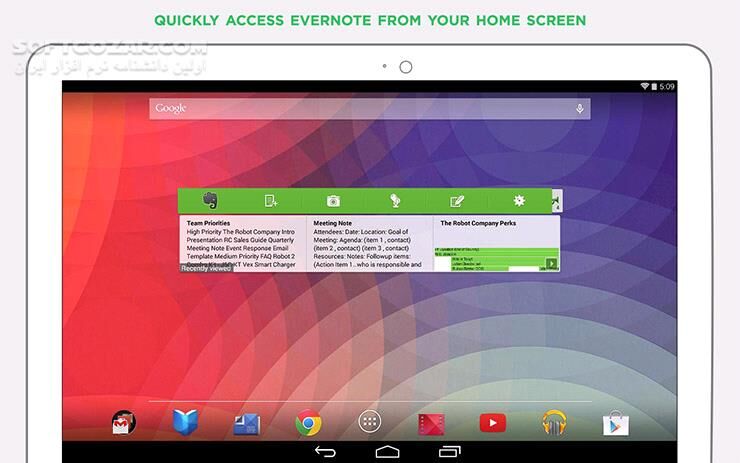 دانلود Evernote 10.165.1 For Android +9.0 - دانلود یادداشت برداری اورنوت برای اندروید - سافت گذر