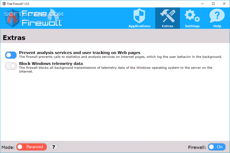 دانلود Free Firewall 2.6.2 - دانلود فایروال اووریم - سافت گذر