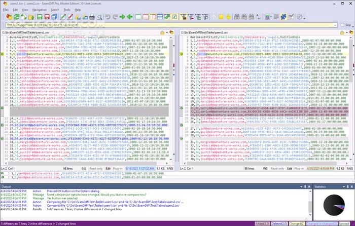 دانلود ExamDiff Pro Master Edition 16.0.1.16 - دانلود مقایسه فایل‌ها و فولدرها - سافت گذر