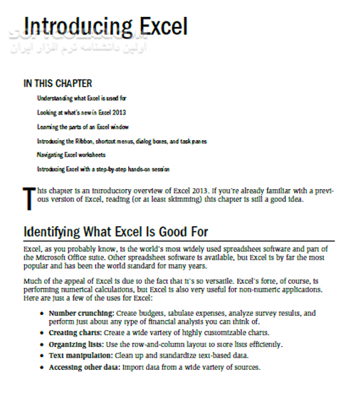 دانلود Microsoft Excel 2013 BIBLE - دانلود کتاب مایکروسافت اکسل 2013 - سافت گذر