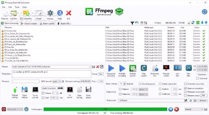 دانلود FFmpeg Batch AV Converter 3.2.6 - دانلود انکودر و مبدل فایل های ویدئویی و صوتی - سافت گذر
