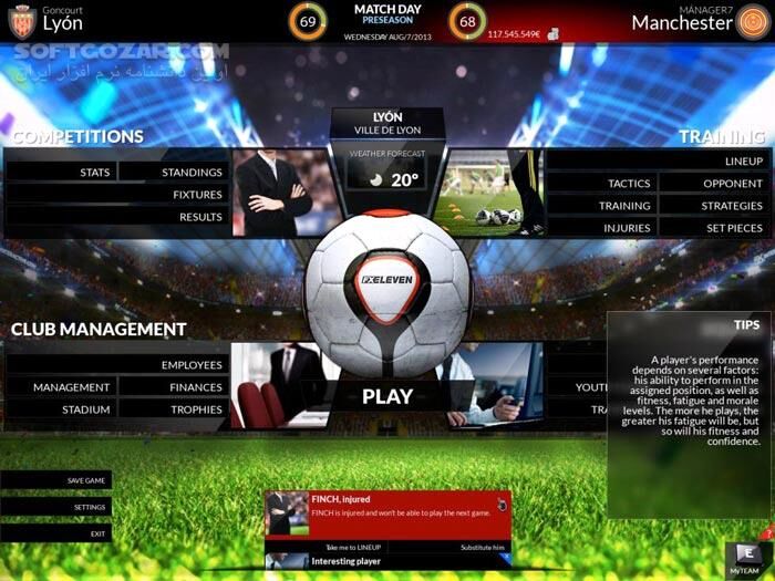 دانلود FX Eleven - دانلود بازی شبیه ساز مدیریت فوتبال اِف‌ایکس الِوِن - سافت گذر