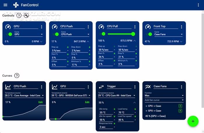 دانلود FanControl v250 - دانلود کنترل سرعت فن کامپیوتر - سافت گذر