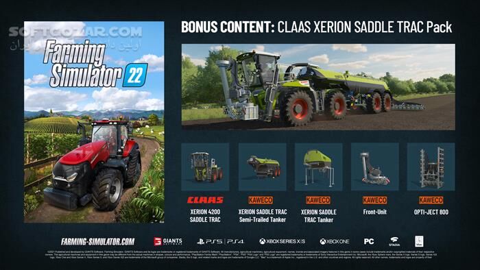 دانلود Farming Simulator 22 Platinum Edition v1.14.0.0  - 2024 Edition - دانلود بازی شبیه ساز کشاورزی - سافت گذر