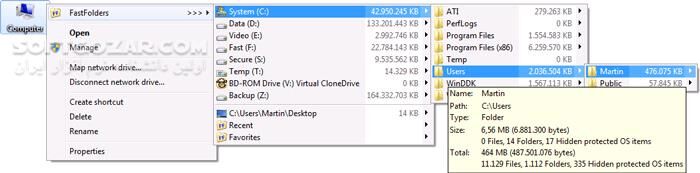 دانلود FastFolders 5.14.1 - دانلود دسترسی سریع به محتویات فولدرها - سافت گذر