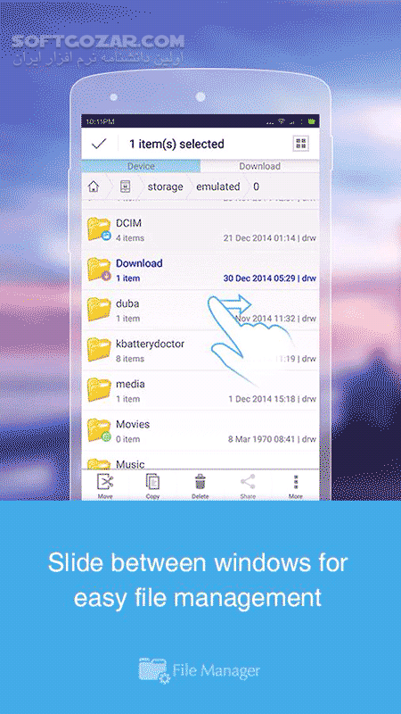 دانلود File Manager Premium 2.7.6 for Android +5.0 - دانلود مدیریت فایل برای اندروید - سافت گذر