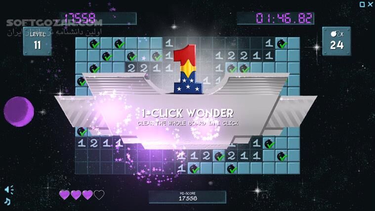 دانلود Fine Sweeper - دانلود بازی مین‌یاب برتر | نسخه‌ی گرافیکی و ارتقایافته‌ی بازی مین‌یاب ویندوز - سافت گذر