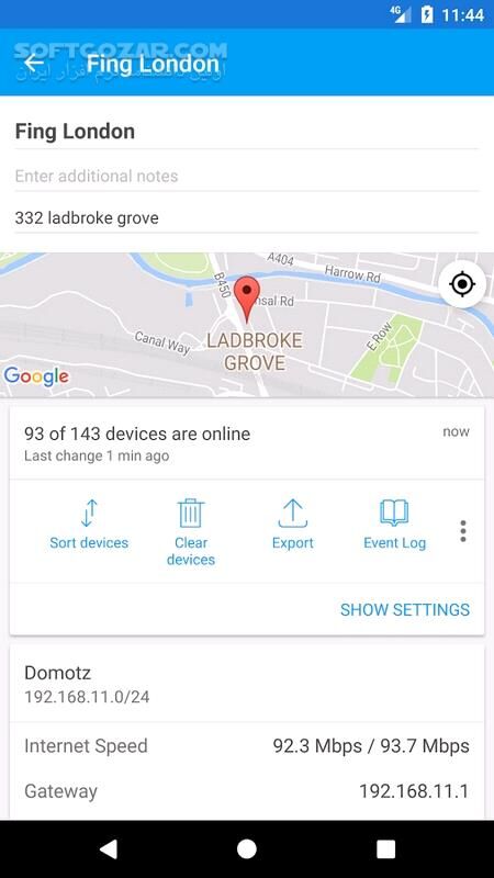 دانلود Fing - Network Tools 12.5.1 for Android +4.1 - دانلود ابزار شبکه ی فینگ برای اندروید - سافت گذر