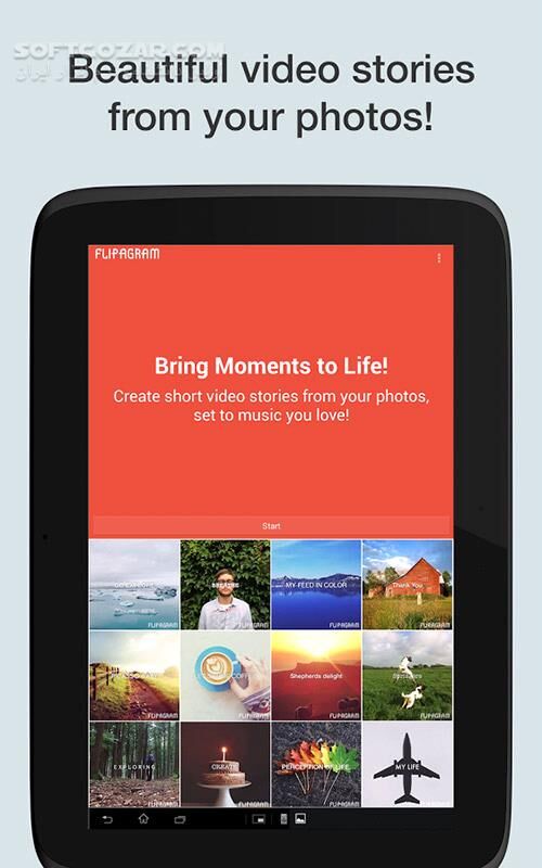 دانلود Flipagram 8.25.1 for Android +4.3 - دانلود ساخت کلیپ فلیپگرام برای اندروید - سافت گذر