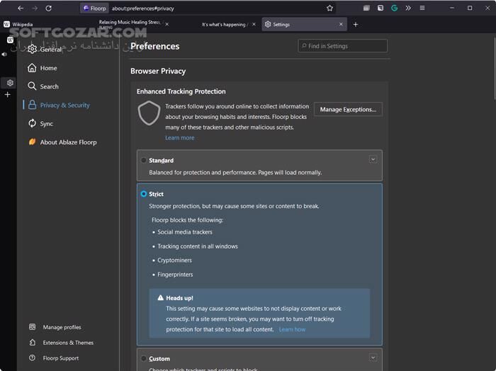 دانلود Floorp Browser 12.7.0 - دانلود مرورگر فلورپ - سافت گذر