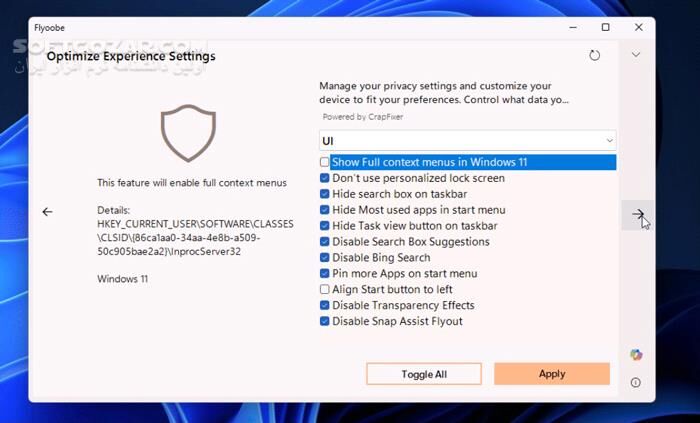دانلود Flyoobe (Flyby11) 2.2.812 - دانلود رفع محدودیت‌های نصب ویندوز 11 - سافت گذر