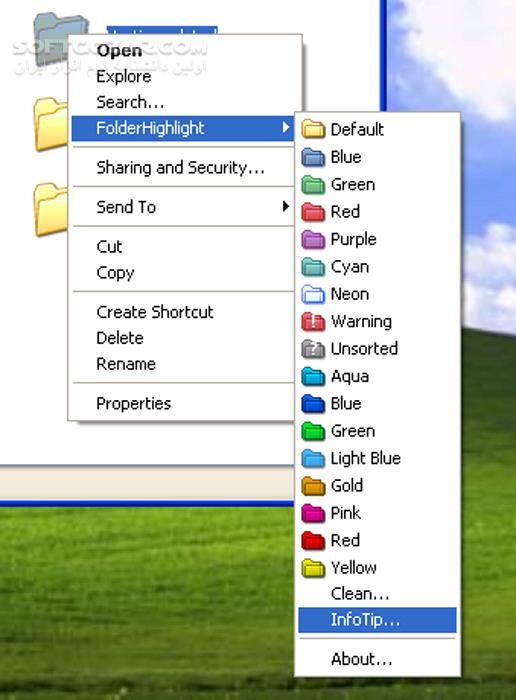 دانلود FolderHighlight 3.0.35 - دانلود تغییر رنگ پوشه‌ها - سافت گذر