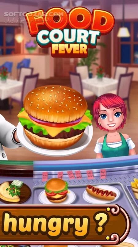 دانلود Food Court Fever: Hamburger 3 v2.7.3 for Android +4.1 - دانلود بازی آشپزی و مدیریت رستوران برای اندروید - سافت گذر