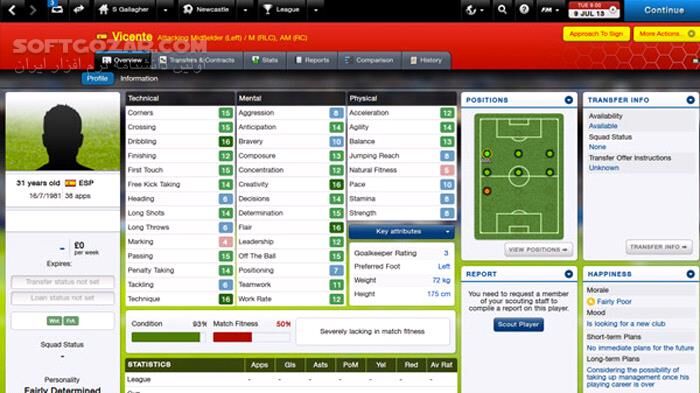 دانلود Football Manager 2014 + Update 14.1.3.45519 - دانلود بازی مدیریت فوتبال 2014 - سافت گذر