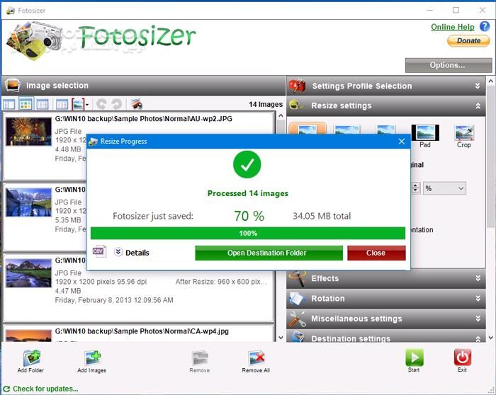 دانلود Fotosizer Professional 3.18.0.585 - دانلود تغییر سایز و حجم گروهی عکس ها - سافت گذر