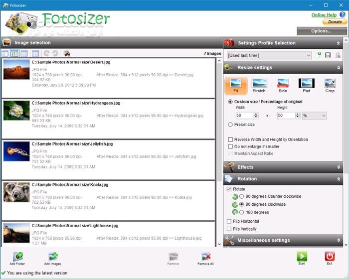 دانلود Fotosizer Professional 3.18.0.585 - دانلود تغییر سایز و حجم گروهی عکس ها - سافت گذر