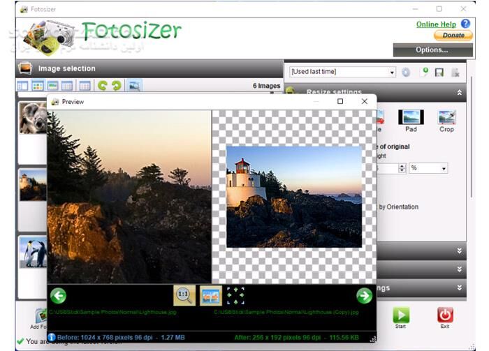 دانلود Fotosizer Professional 3.18.0.585 - دانلود تغییر سایز و حجم گروهی عکس ها - سافت گذر