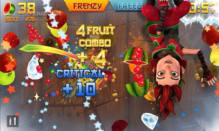 دانلود Fruit Ninja 3.2.3 for Android +3.0 - دانلود بازی بسیار معروف و جذاب نینجا میوه ها برای اندروید - سافت گذر
