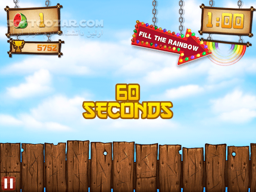 دانلود Fruit Ninja vs Skittles 1.0.0 for Android - دانلود بازی جدید میوه ها و توپ های بولینگ برای اندروید - سافت گذر