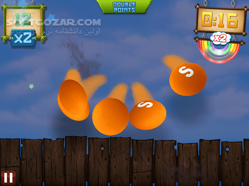 دانلود Fruit Ninja vs Skittles 1.0.0 for Android - دانلود بازی جدید میوه ها و توپ های بولینگ برای اندروید - سافت گذر