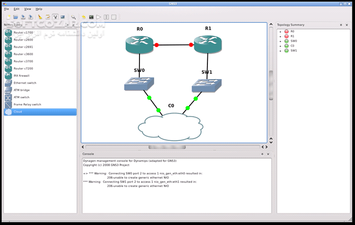 دانلود GNS3 3.0.5 Final / Wireshark 4.6.2 / macOS - دانلود شبیه سازی شبکه های کامپیوتری جی ان اس3 - سافت گذر