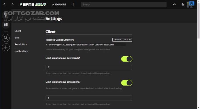 دانلود Game Jolt 1.39.4 - دانلود بازی‌های مستقل - سافت گذر