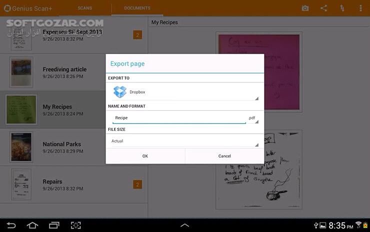 دانلود Genius Scan Plus 7.0.4 Mod for Android +5.0 - دانلود اسکنر موبایل و ساخت PDF برای اندروید - سافت گذر