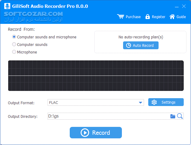 دانلود GiliSoft Audio Recorder Pro 13.7 - دانلود ریکوردر جیلی‌سافت - سافت گذر