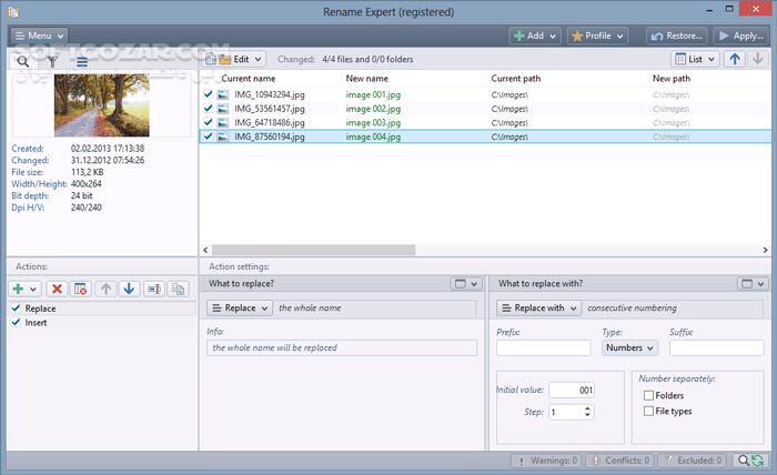 دانلود Gillmeister Rename Expert 5.31.8 - دانلود تغییر نام سریع فایل ها و پوشه ها - سافت گذر
