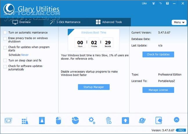 دانلود Glary Utilities Pro 6.33.0.37 - دانلود گلاری یوتیلیتی - سافت گذر