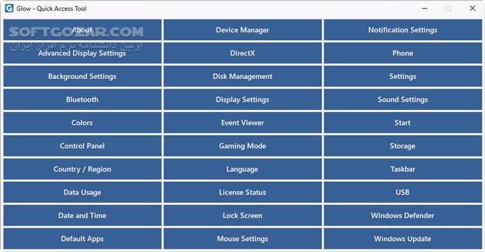 دانلود Glow 25.16 - دانلود نمایش اطلاعات سیستم - سافت گذر