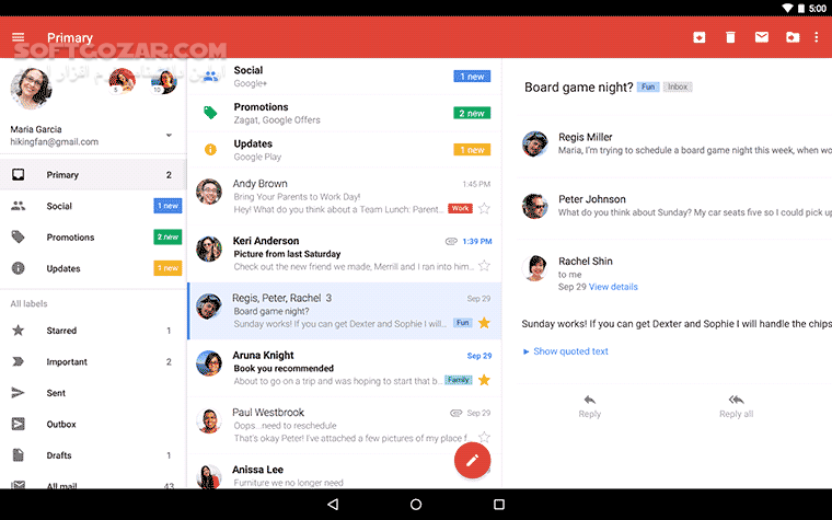 دانلود Google Gmail 2025.11.17 For Android +6.0 - دانلود جیمیل برای اندروید - سافت گذر