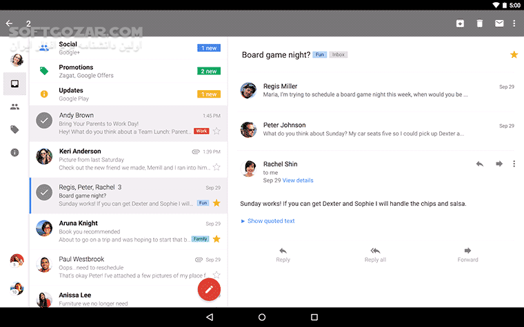 دانلود Google Gmail 2025.11.17 For Android +6.0 - دانلود جیمیل برای اندروید - سافت گذر
